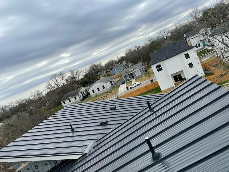 Standing seam metal roof panels with vents for Skylight Repair in Woodhaven